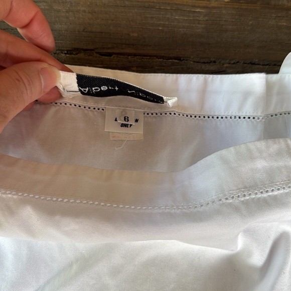 Vintage 80’s Albert Nipion white cotton cottagecore dress w/sash EVC size Small - Picture 11 of 17